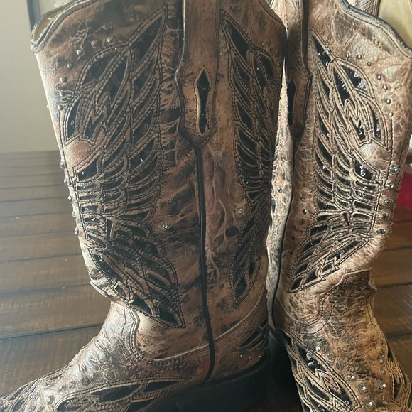 Corral black and brown butterfly boots - Picture 5 of 11